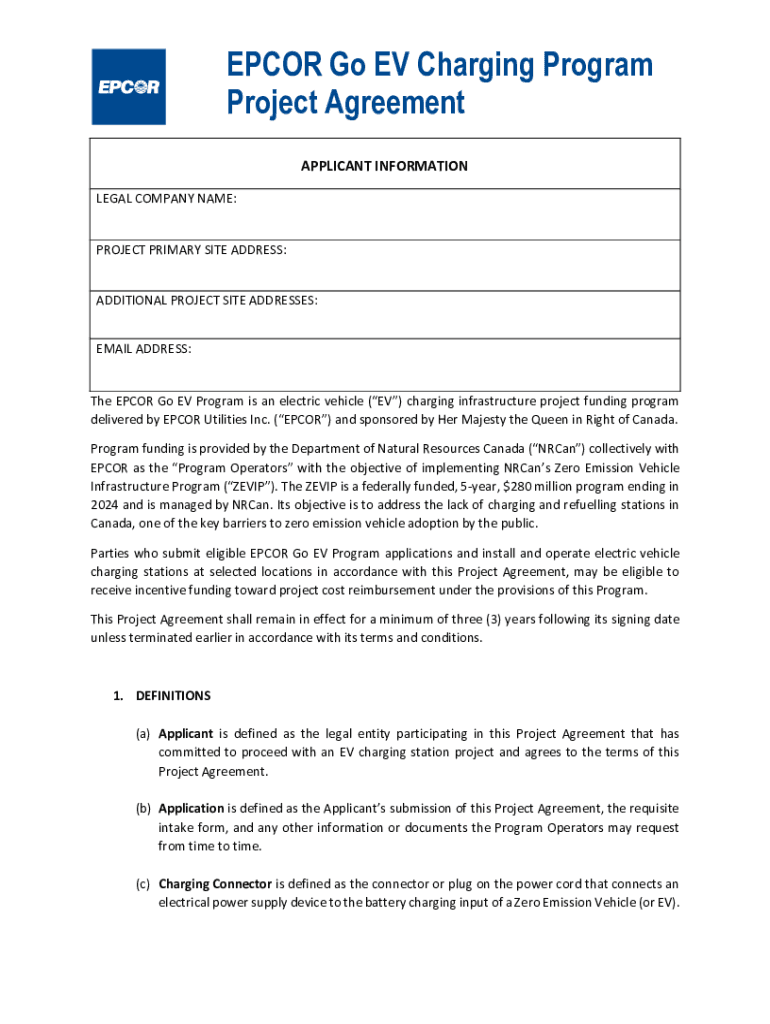Fillable Online Electric Vehicle Charging Stations Edmonton Fax Email