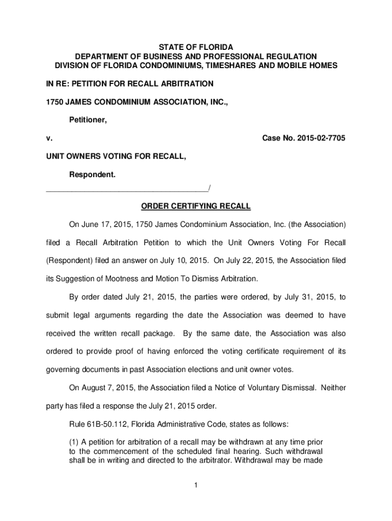 Fillable Online 1750 JAMES CONDOMINIUM ASSOCIATION, INC Fax Email Print