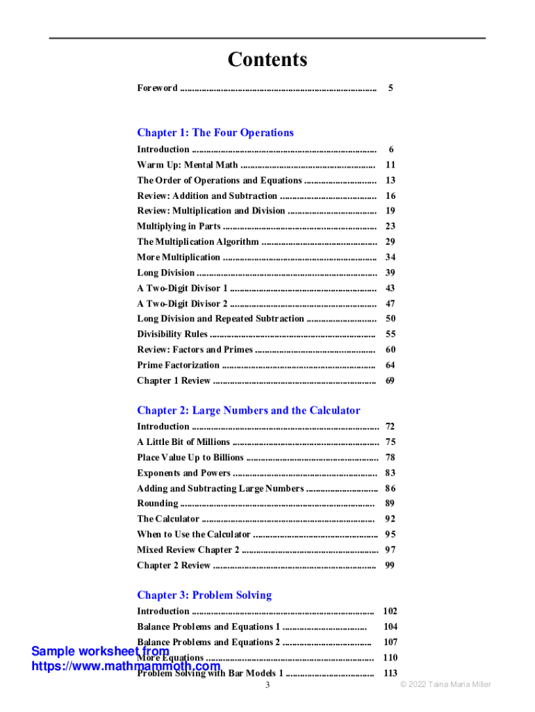 Fillable Online Sample Math Mammoth Grade 5A 2020 Fax Email Print