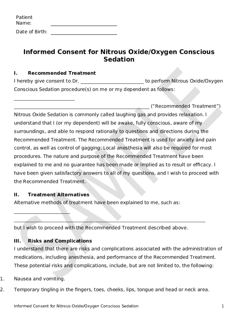 nitrousconsent.pdf Doc Template pdfFiller