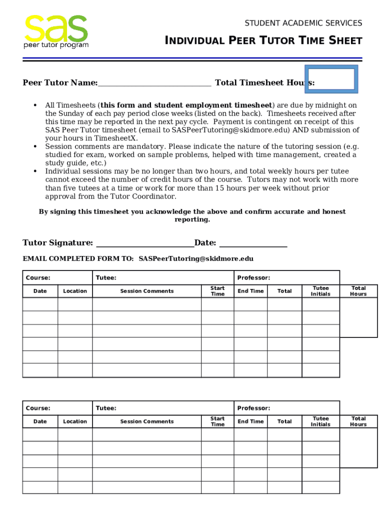 tutor time sheet template Doc Template pdfFiller