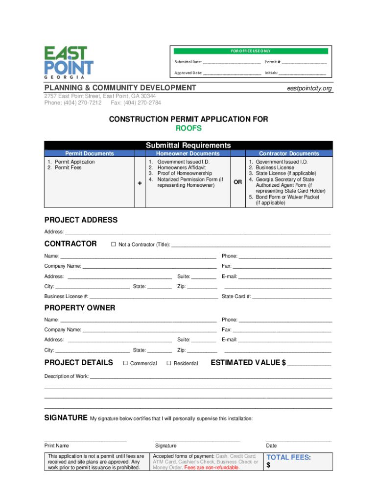 Fillable Online Violet Township Residential Zoning and Building Permit Fax Email Print
