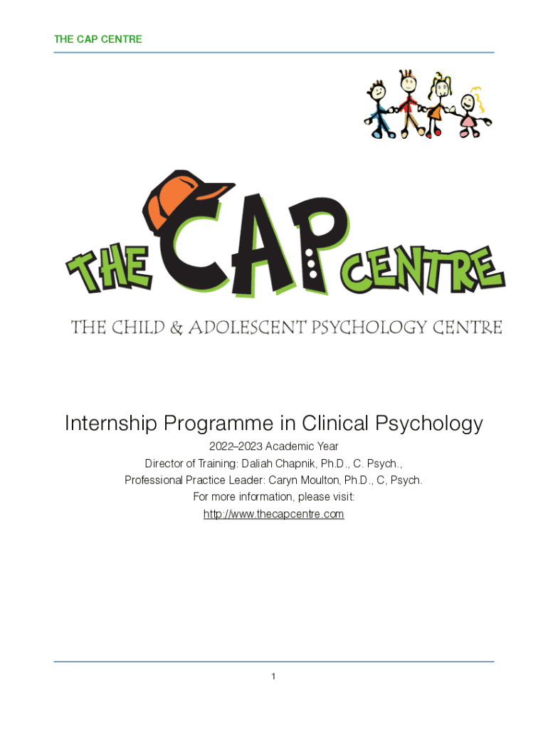 Fillable Online Predoctoral Internship/Residency Program in Clinical