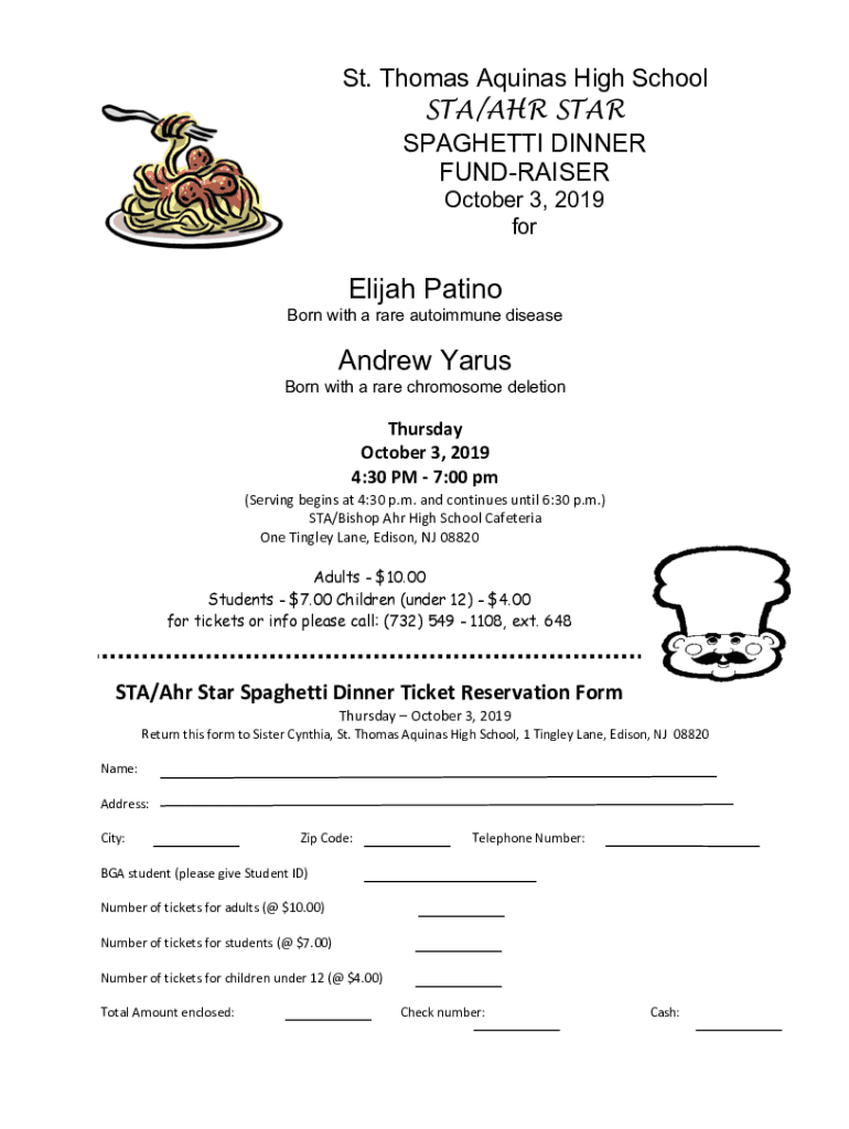 Fillable Online St. Thomas Aquinas High School Edison, NJ As it