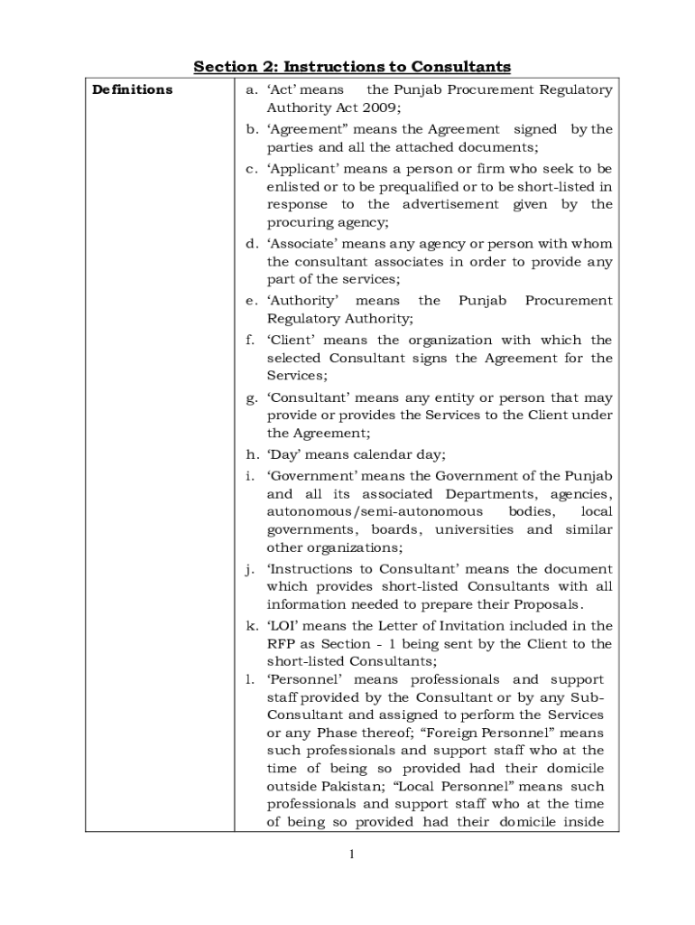 Fillable Online Public Procurement Regulatory Authority Definition Fax