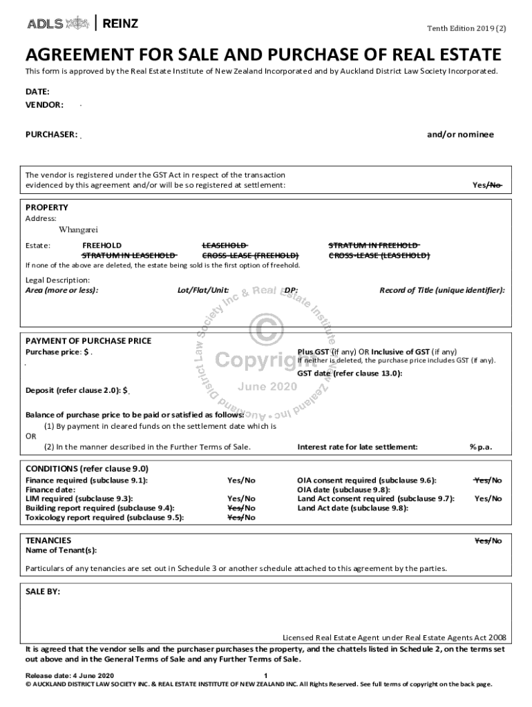 Fillable Online Purchase and Sale Agreement between the sellers Fax