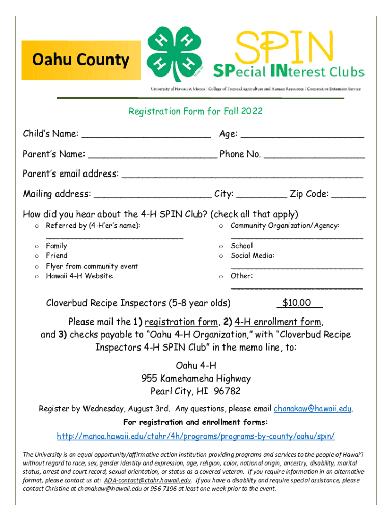 Fillable Online manoa hawaii Motor Vehicle Registration Honolulu.gov