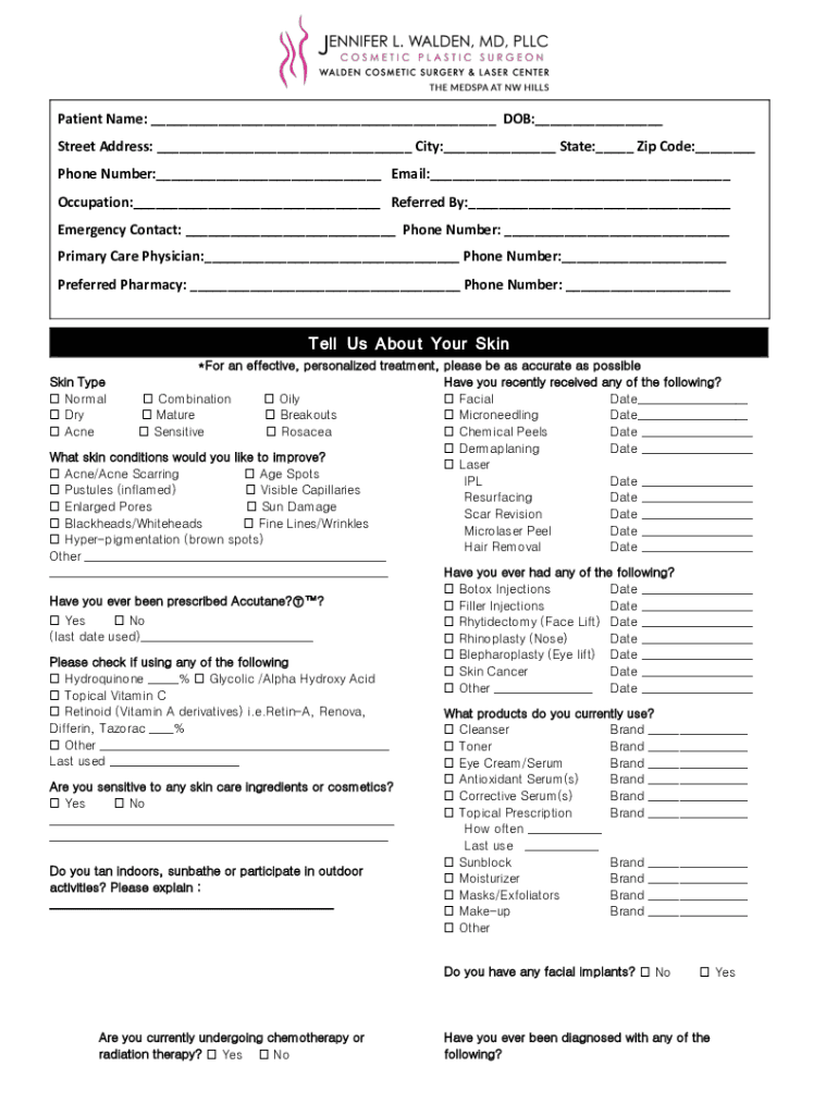 Fillable Online Please fill out completely Name First Fax Email Print pdfFiller