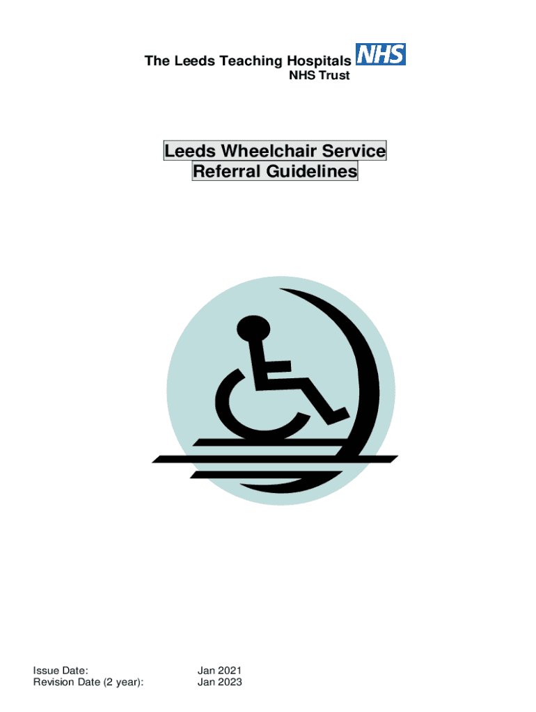 Fillable Online Wheelchair Referral Form Leeds Teaching Hospitals NHS