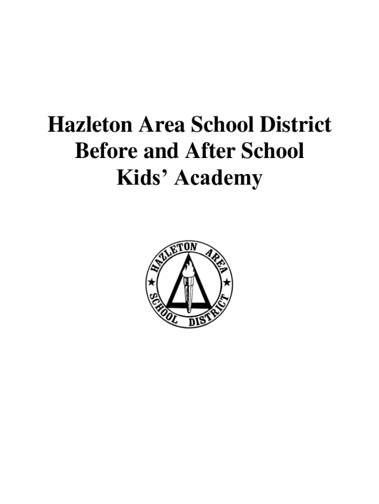 Fillable Online Hazleton Area School District Before and After Fax