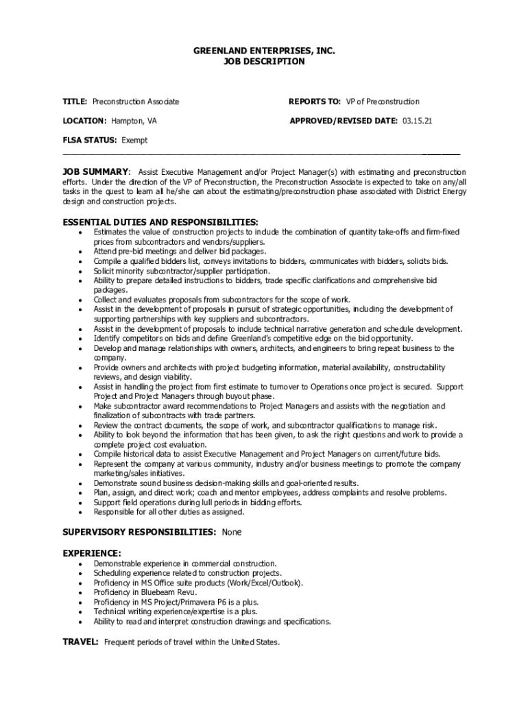 Fillable Online Greenland EnterprisesNational District Energy Construction Fax Email Print