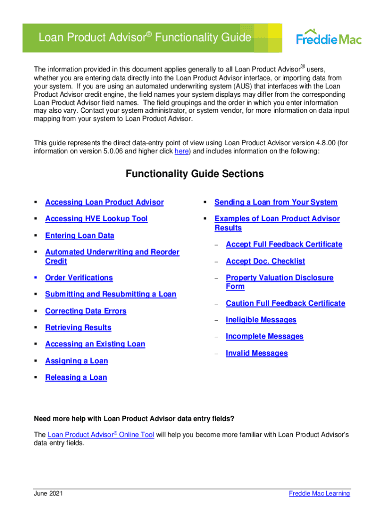 Fillable Online Dual AUS with Desktop Originator and Loan Product Fax Email Print pdfFiller