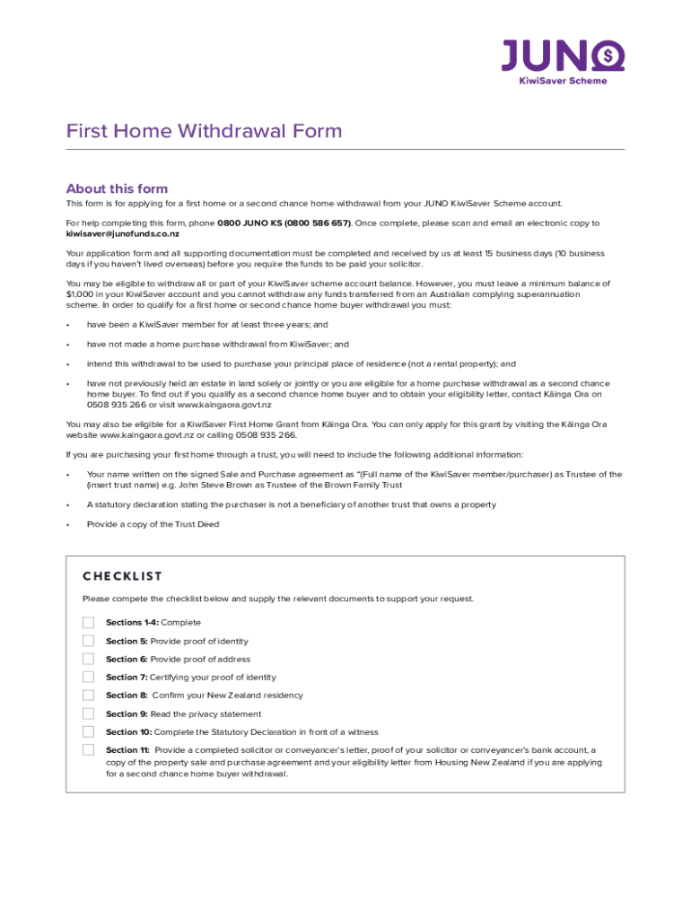 Fillable Online First Home Withdrawal Form Fax Email Print pdfFiller