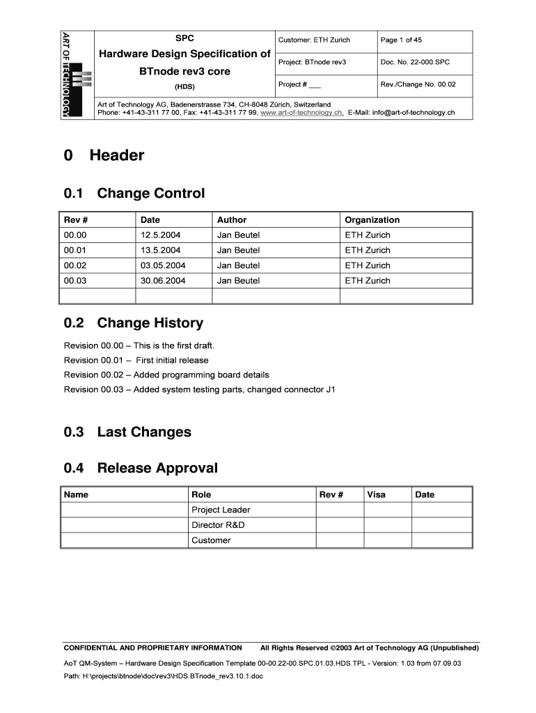Fillable Online Hardware Design Specification of Fax Email Print