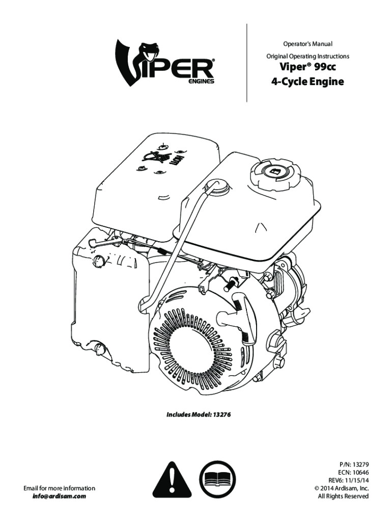 Fillable Online E43 Earth Auger Powerhead with 43cc Viper Engine