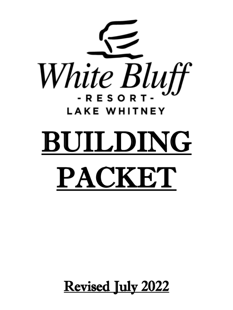 Fillable Online white bluff building packet Fax Email Print pdfFiller