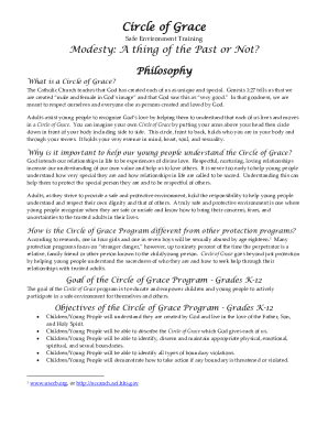 Fillable Online Lesson 1 What is a Circle of Grace? Fax Email Print