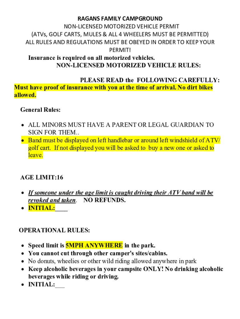Fillable Online ATV Rules & Permit.doc NEW TM.docx Fax Email Print