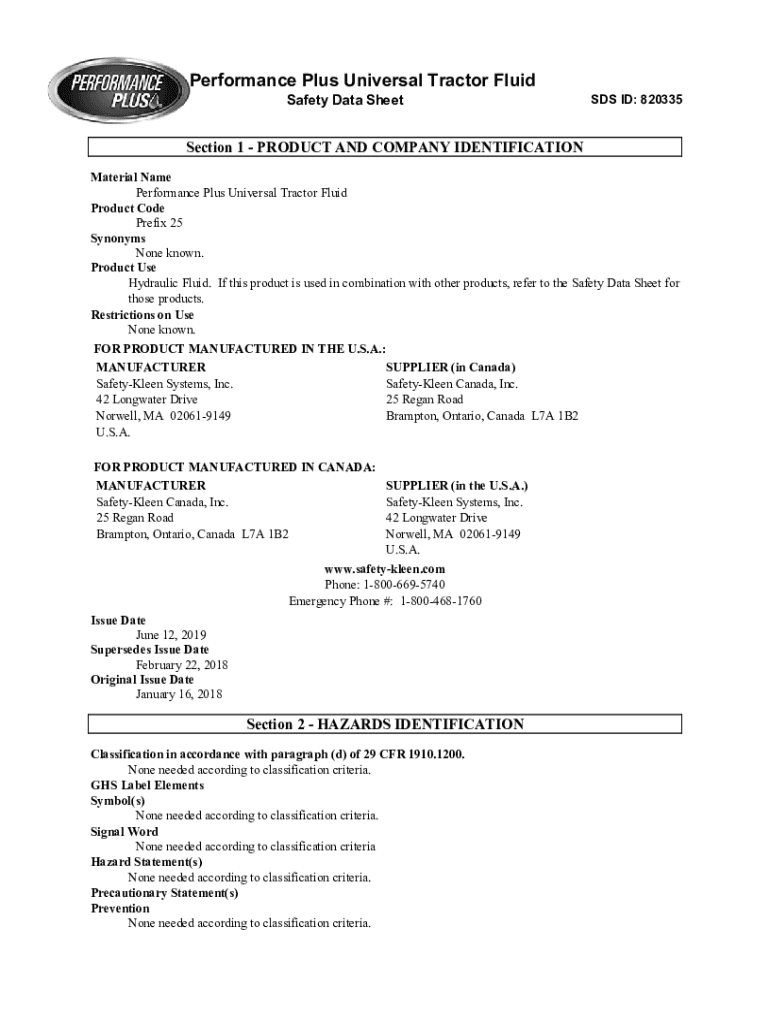 Fillable Online Universal Heavy Duty Tractor Hydraulic Fluid - Martin