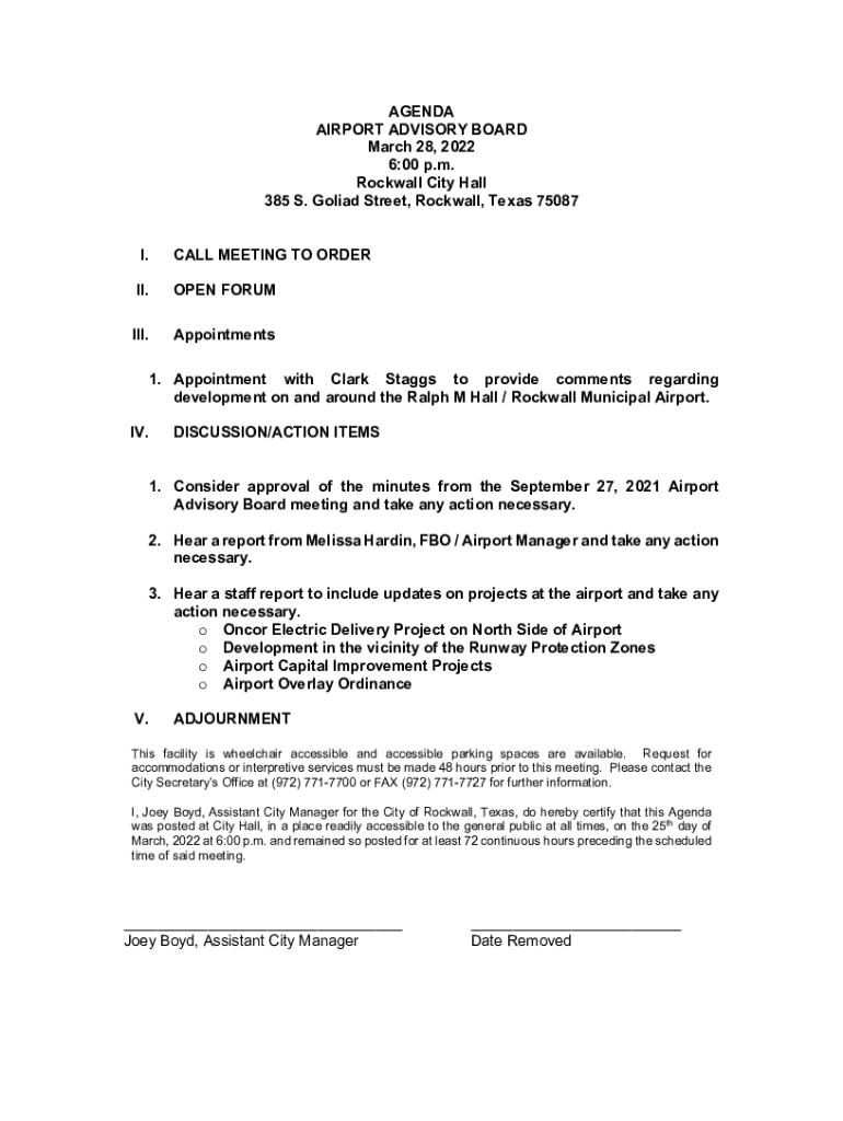 Fillable Online Rockwall City Hall Fax Email Print pdfFiller