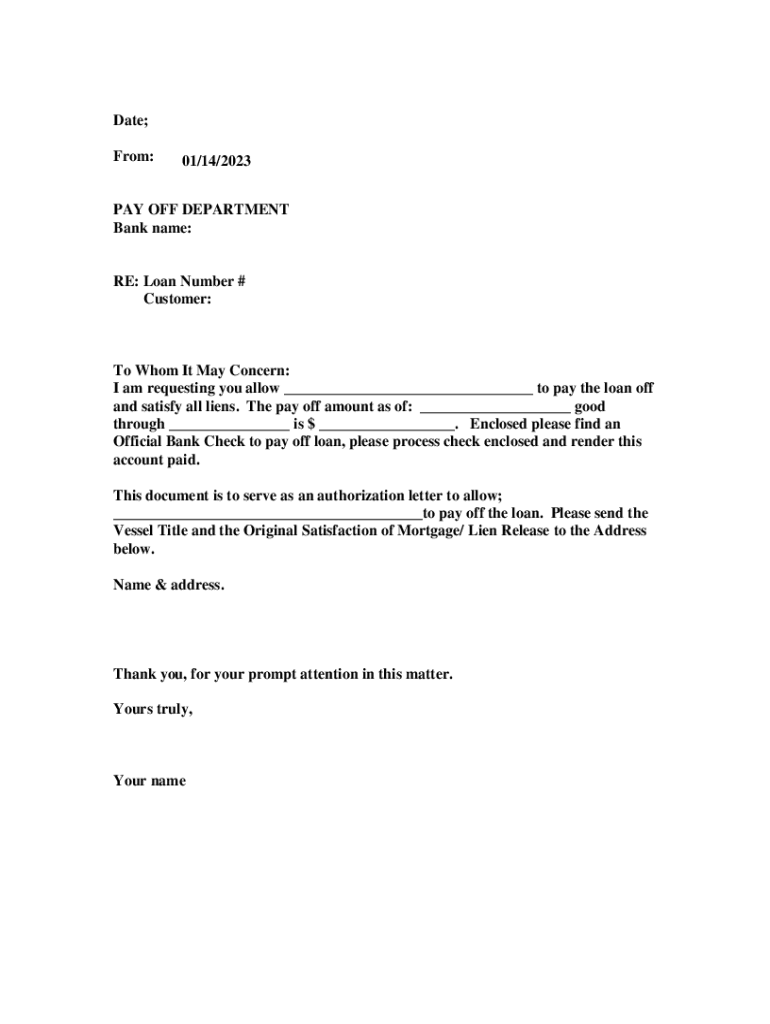Fillable Online Authorization Letter For Water Installation Form