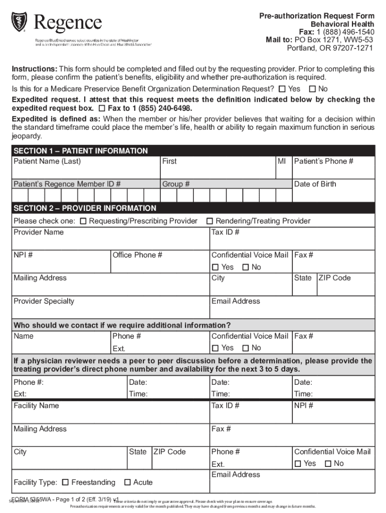 Fillable Online Uniform Medical Plan PreAuthorization List Guidelines