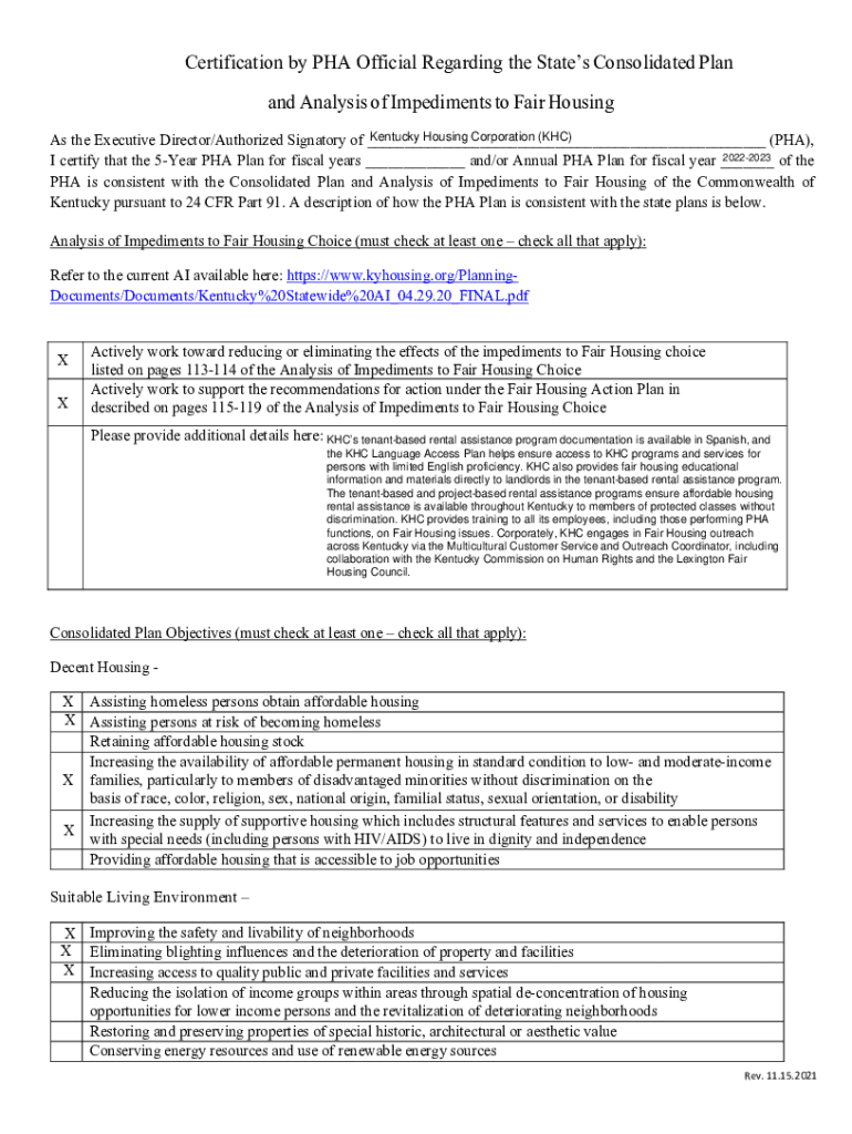 Fillable Online St. Clair County. Housing Authority s Agency Plan