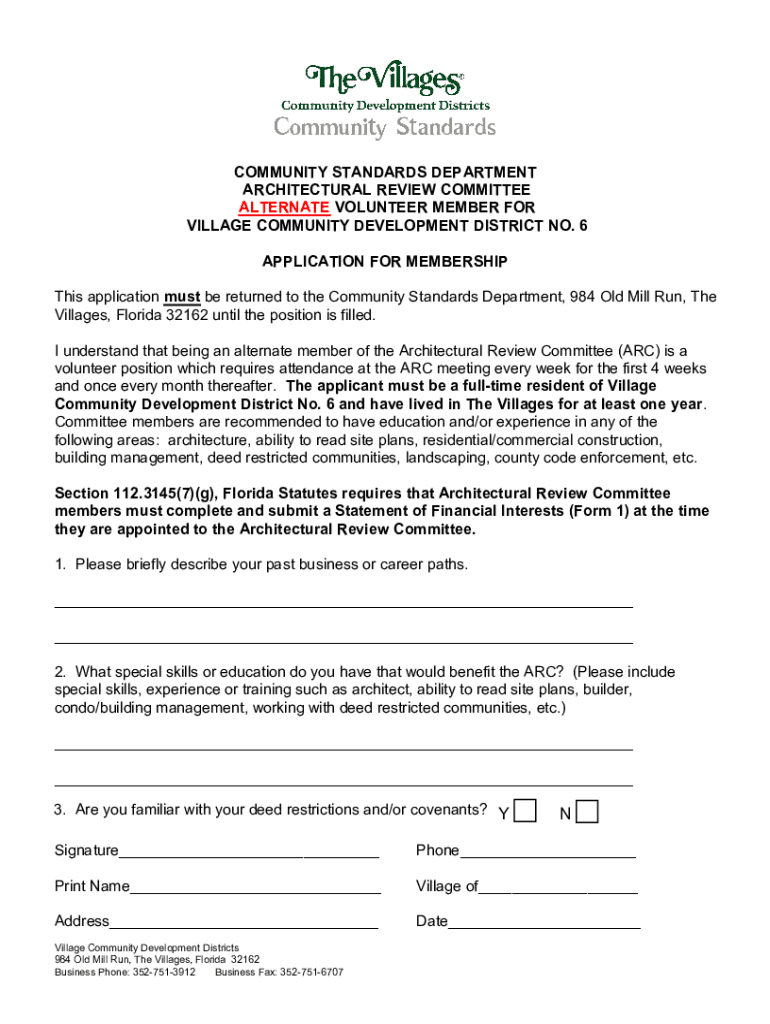 Fillable Online ARC application for Alternate Fax Email Print pdfFiller
