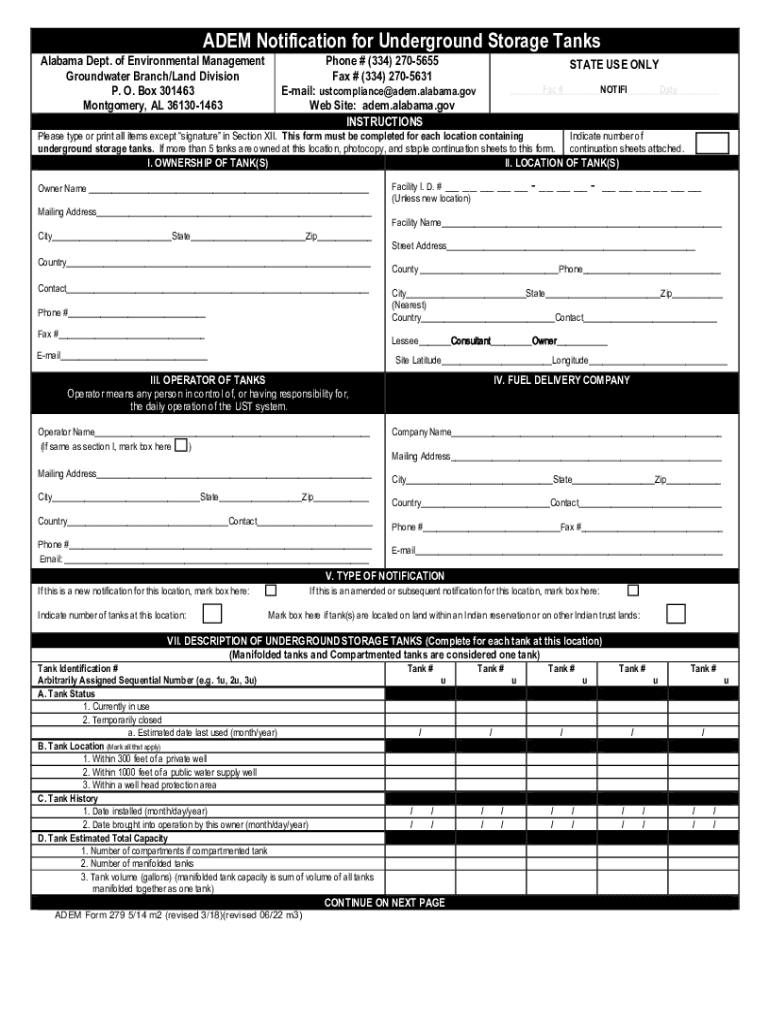 Adem ust ullage tank tightness test report form Fill out & sign online