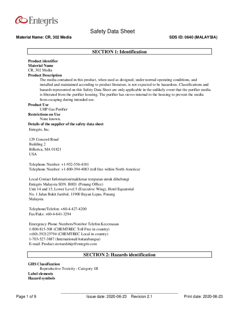 Fillable Online Duct Seal Safety Data Sheet Fax Email Print pdfFiller