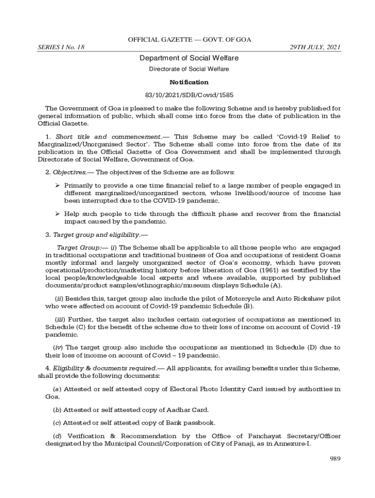 Fillable Online Department of Social Welfare Fax Email Print pdfFiller