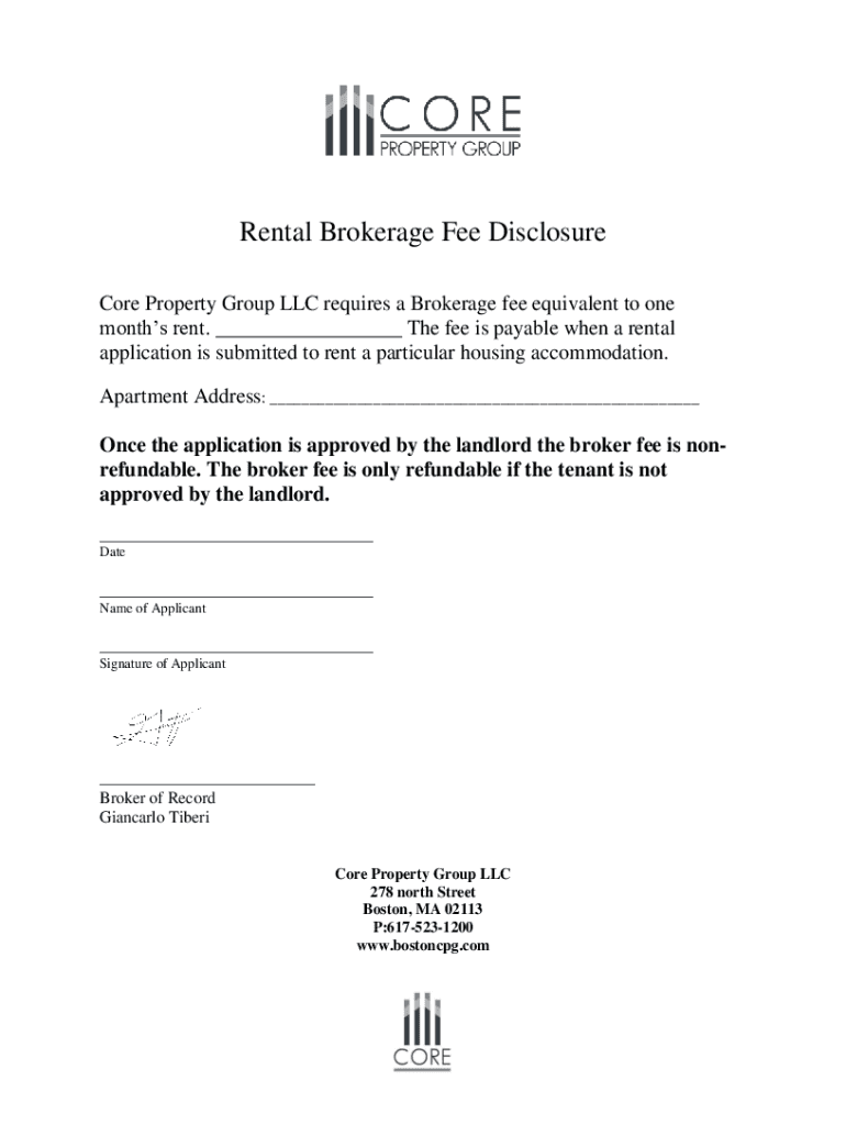 Fillable Online CRGRentalApplicationwithFeeDisclosure. Fax