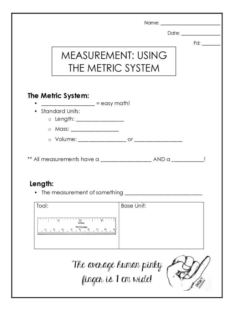 Fillable Online chemistry metric conversion worksheet answer key X6UTW7