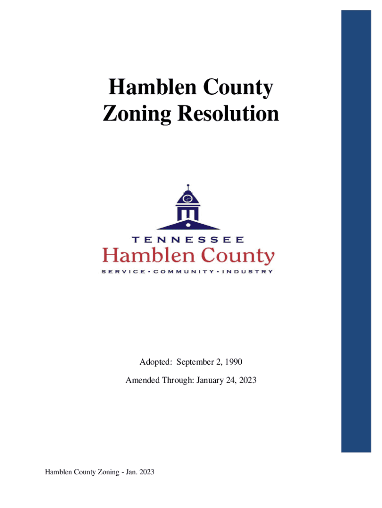 Fillable Online zoning resolution Anderson County Planning Fax Email