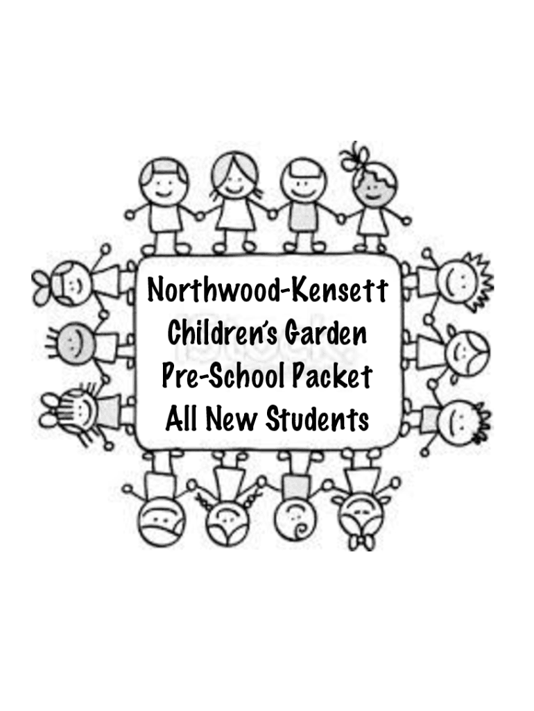 Fillable Online NorthwoodKensett Preschool Forms Fax Email Print