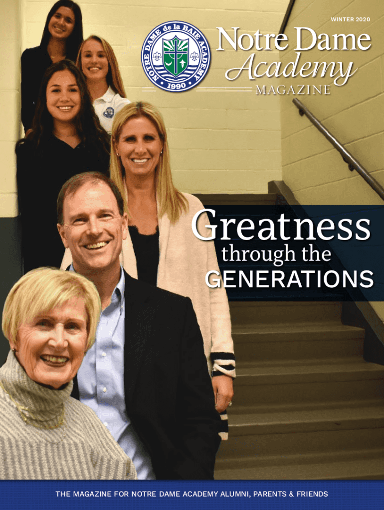 Fillable Online THE MAGAZINE FOR NOTRE DAME ACADEMY ALUMNI Fax