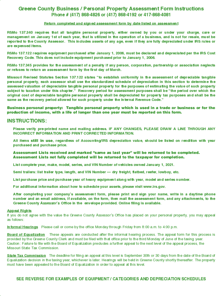 Fillable Online Business Tangible Personal Property Taxes Fax Email Print pdfFiller