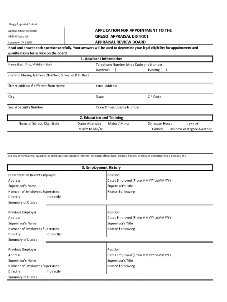 Fillable Online Higher sale prices drive increase in Gregg County