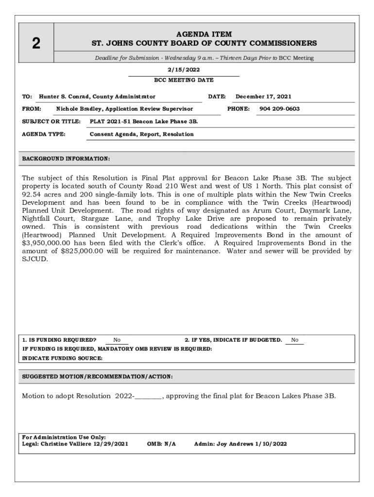 Fillable Online final plat for Beacon Fax Email Print pdfFiller