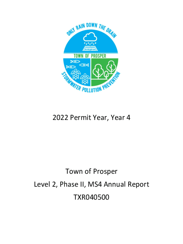 Fillable Online 2022 Permit Year, Year 4 Town of Prosper Level 2, Phase