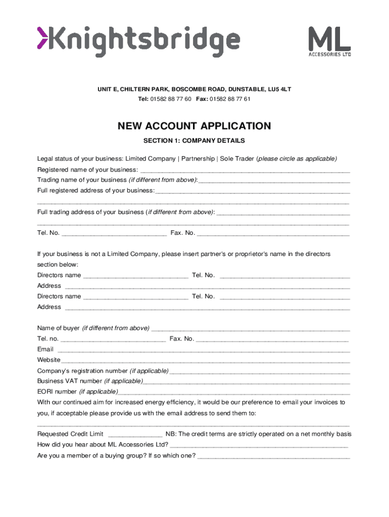 Fillable Online Unit D, Chiltern Park Industrial Estate, Dunstable, LU5