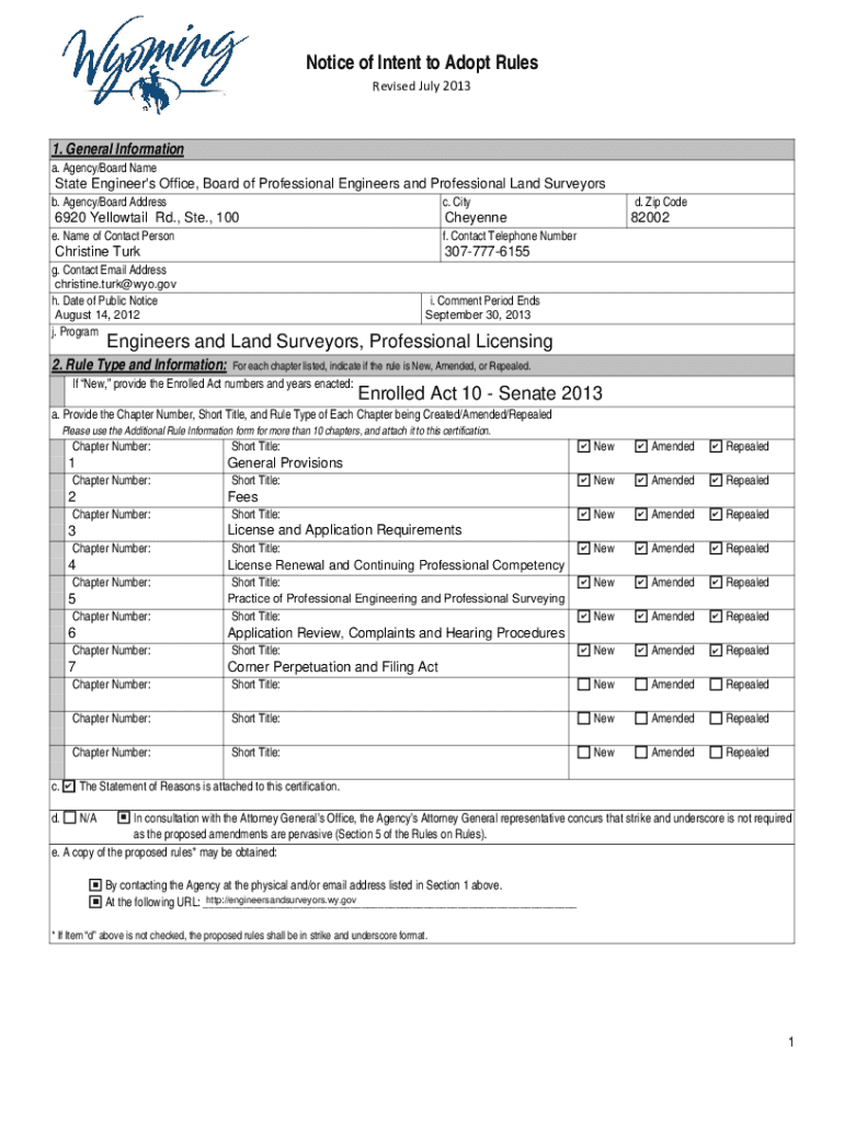 Fillable Online Notice of Department Designation Forms Fax Email Print
