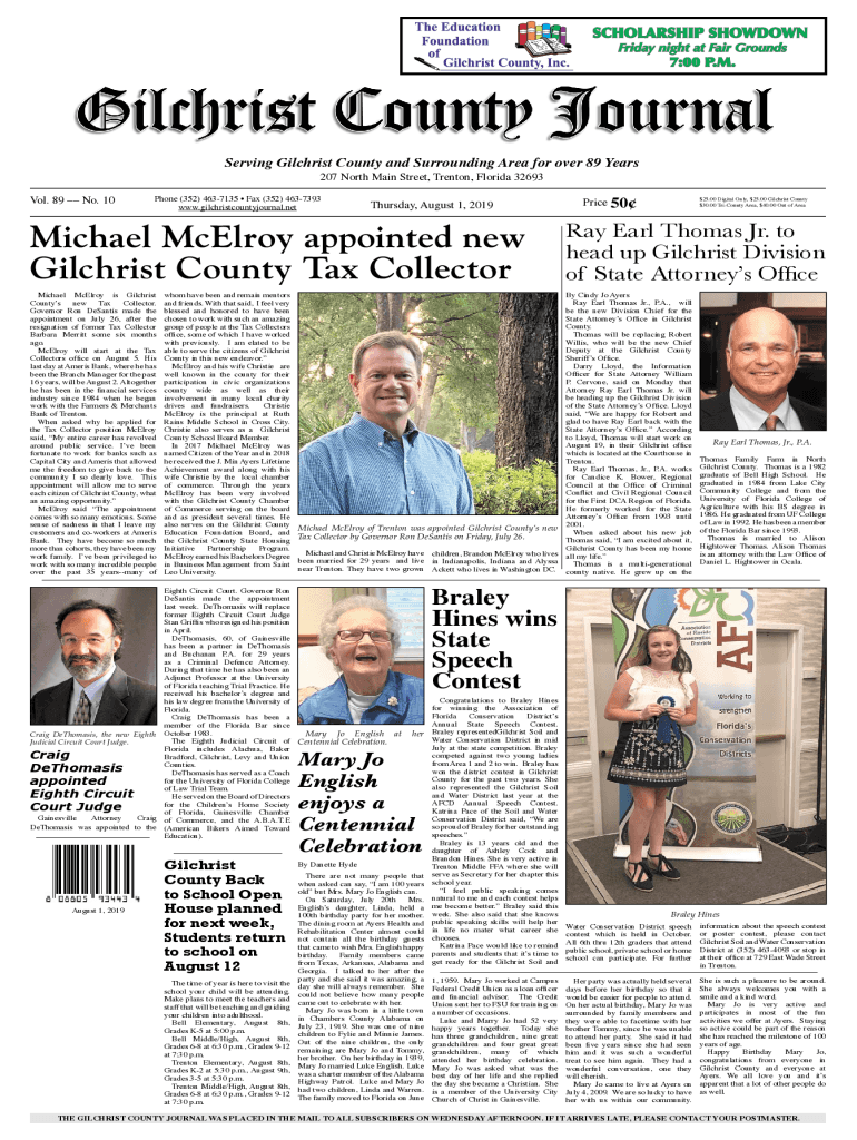 Fillable Online ufdcimages uflib ufl Michael McElroy appointed new