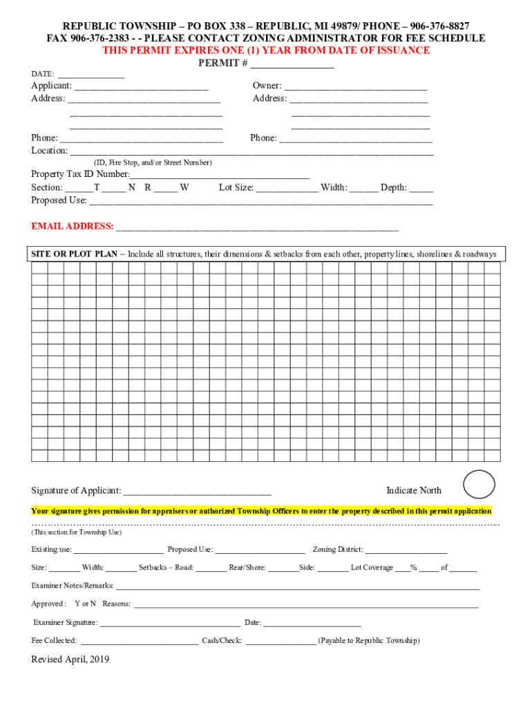 Fillable Online Republic Township MI Cities and Towns in the United