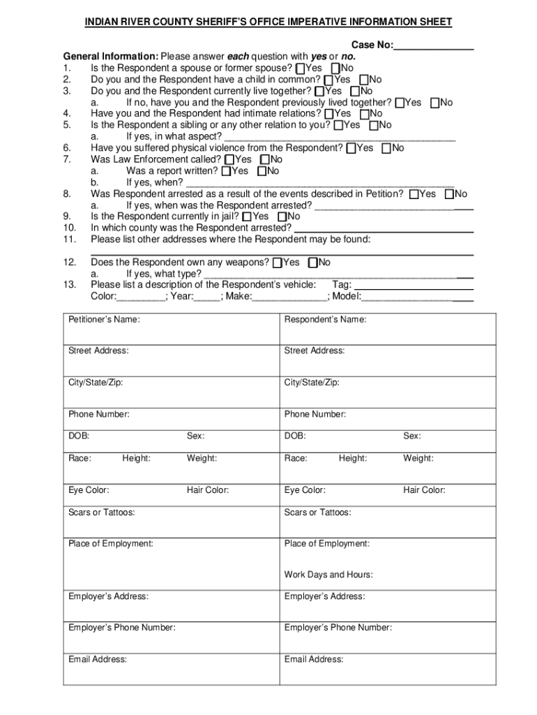 Fillable Online Petition for Injunction Against Stalking. Information