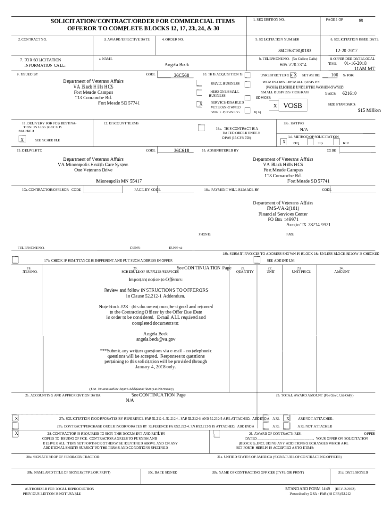 pricing schedule VA Vendor Portal Veterans Affairs Doc Template