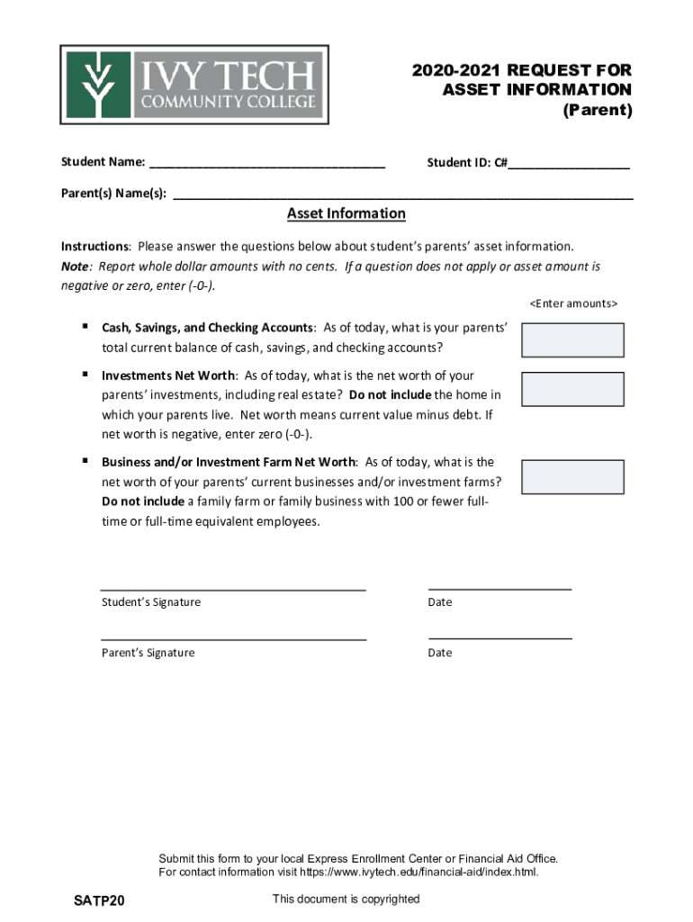 Fillable Online Instruction Sheet UNT Financial Aid University of