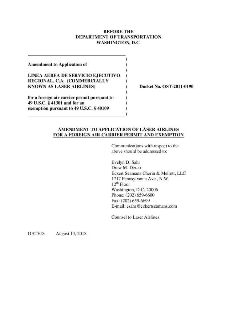 Fillable Online Laser Airlines MiamiDade County, United States Fax