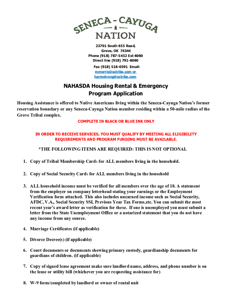 Fillable Online General InformationSeneca Cayuga Tribe Fax Email Print