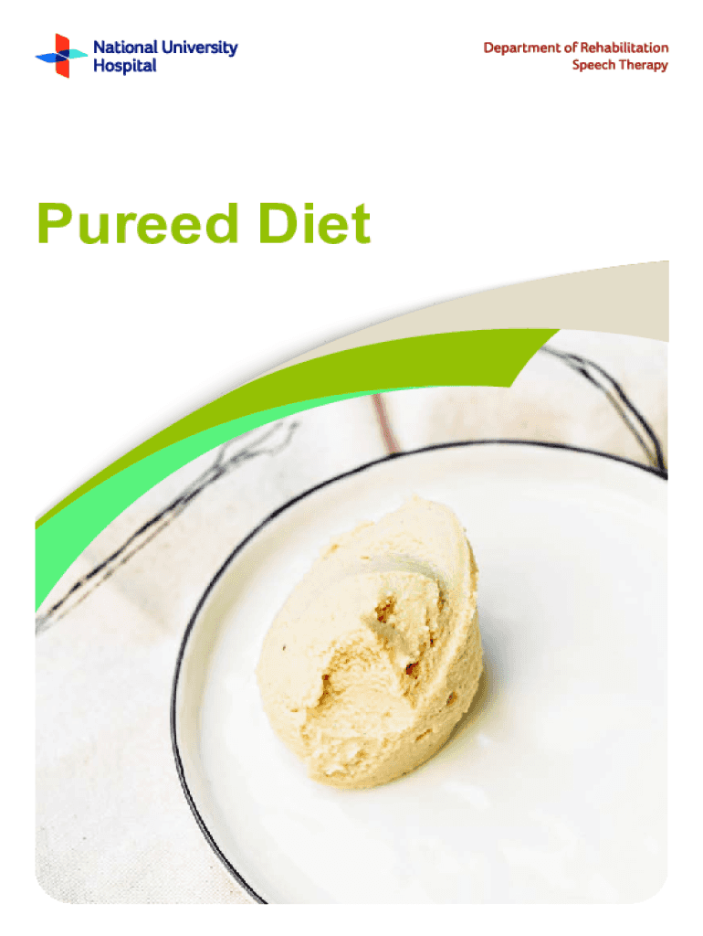 Fillable Online Pureed Foods and Thickened Liquids for People with